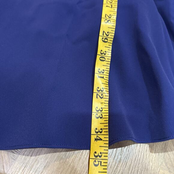 Black Halo Emsley Mini Dress Blue Purple Sleeveless Women's Size 12 - Picture 9 of 11